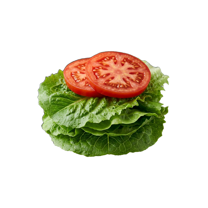 Salade croquante et tomates